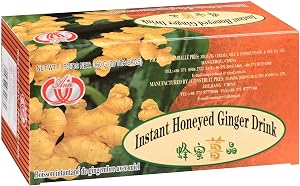 Instant Honeyed Ginger Drink Bundle. Includes (1) Package of Ann Instant Honeyed Ginger Drink (20 total tea bags) with BIG MAPLE Trivia Card Game (200 Questions!).