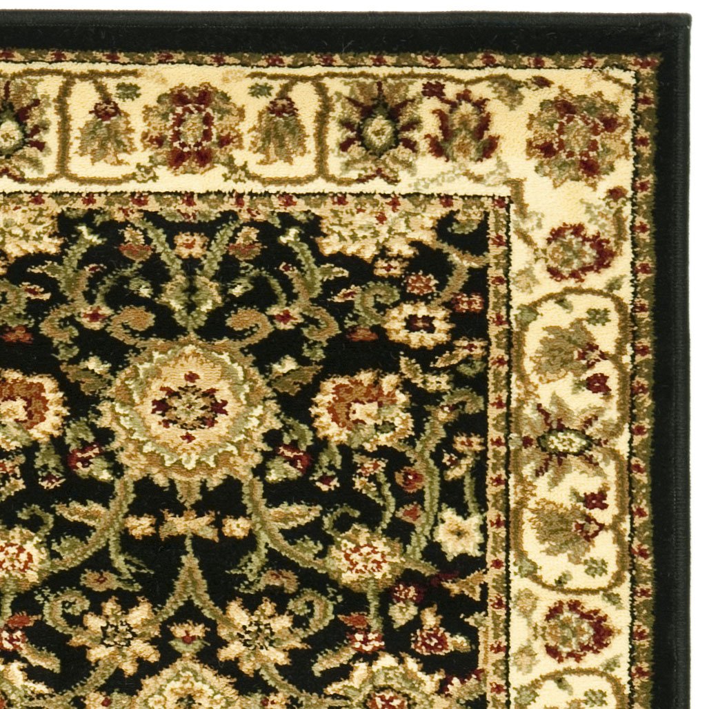 Safavieh Läufer Teppich – 70x200 Cm, Schwarz/rot Mit Orientalischem Design – Aus Polypropylen, Fusselfrei & Pflegeleicht Für Stark Frequentierte Bereiche