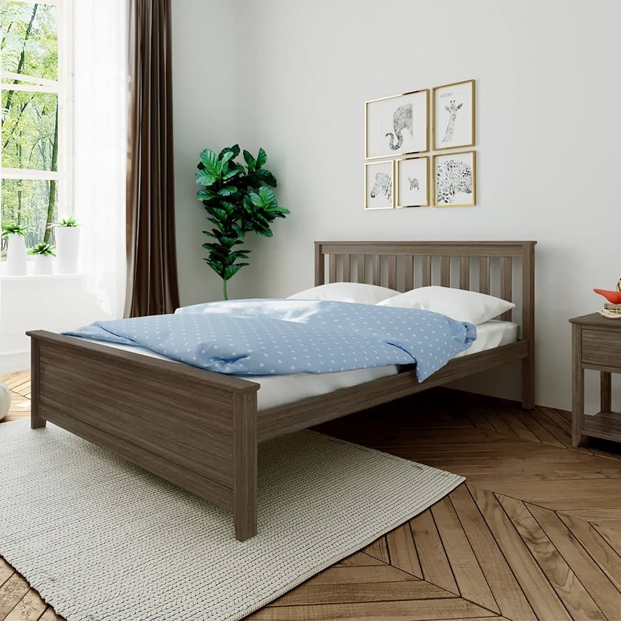 Amazon.com: Max & Lily Queen Bed Frame with Slatted