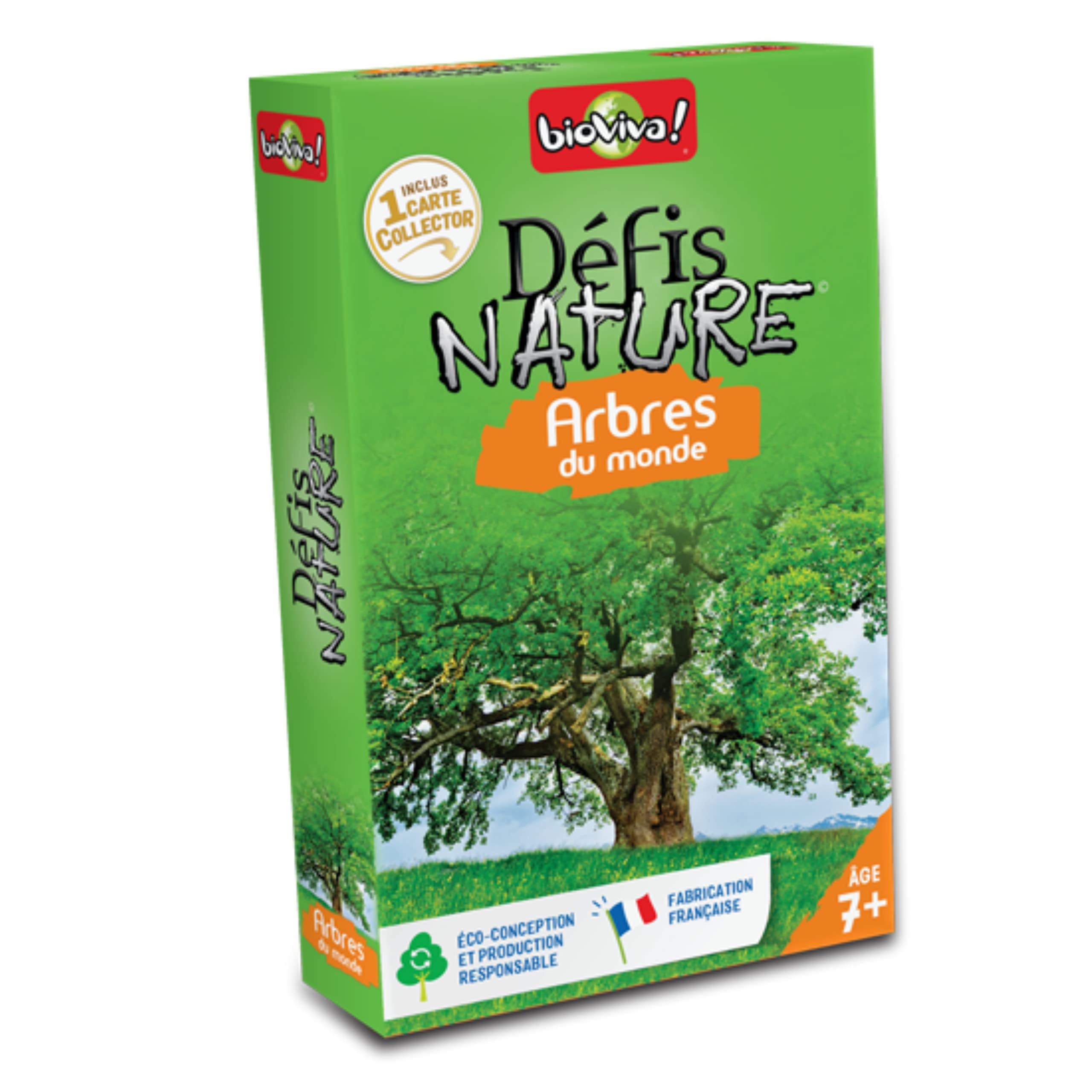 Bioviva Nature Challenges Nature- World Trees Card Game, Multi- Color, 11.4 cm x 7.2 cm x 2 cm