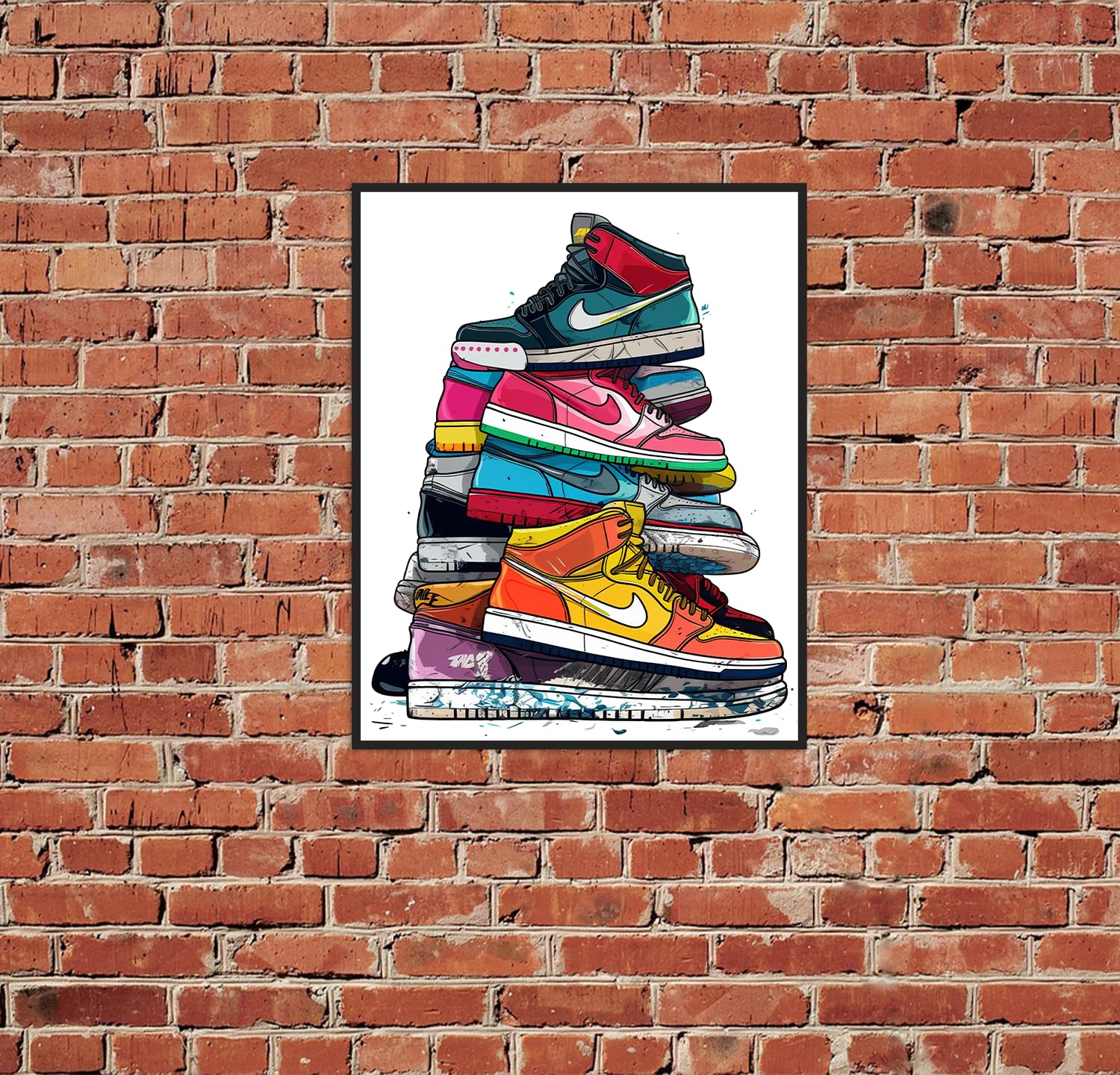 Sneakers Poster Sneaker Room Decor Unframed Set Of