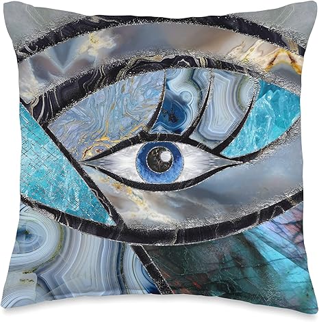 eye print pillow