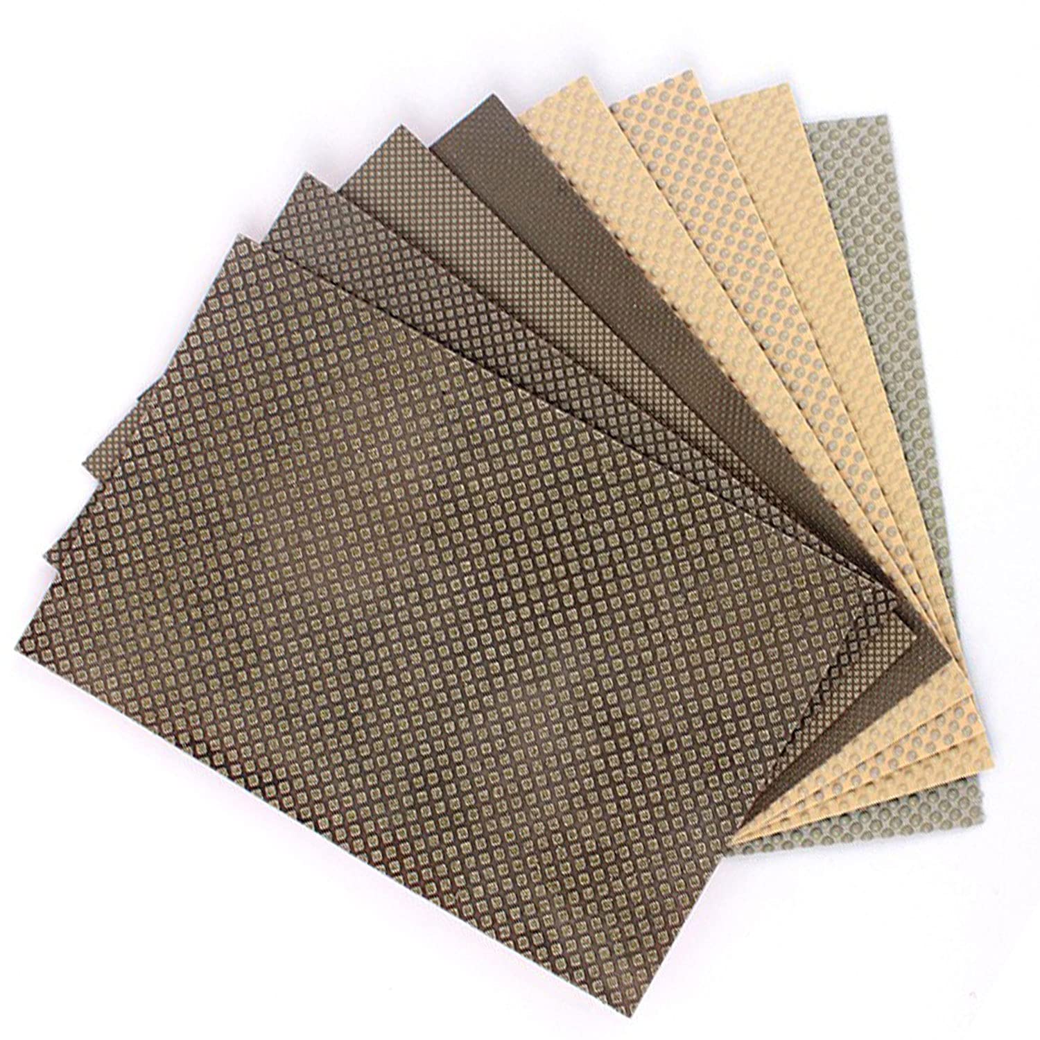 Z-Lion Hojas de papel abrasivo de diamante, papel de lija de diamante para moler piedra, vidrio, cerámica, herramienta de diamante (8 piezas/juego)