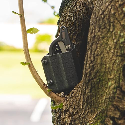 Miniatura 6 de Clip & Carry Kydex - Funda multiherramienta para tijeras de trauma de respuesta Raptor de cuero - Fabricado en Estados Unidos (multiherramienta no