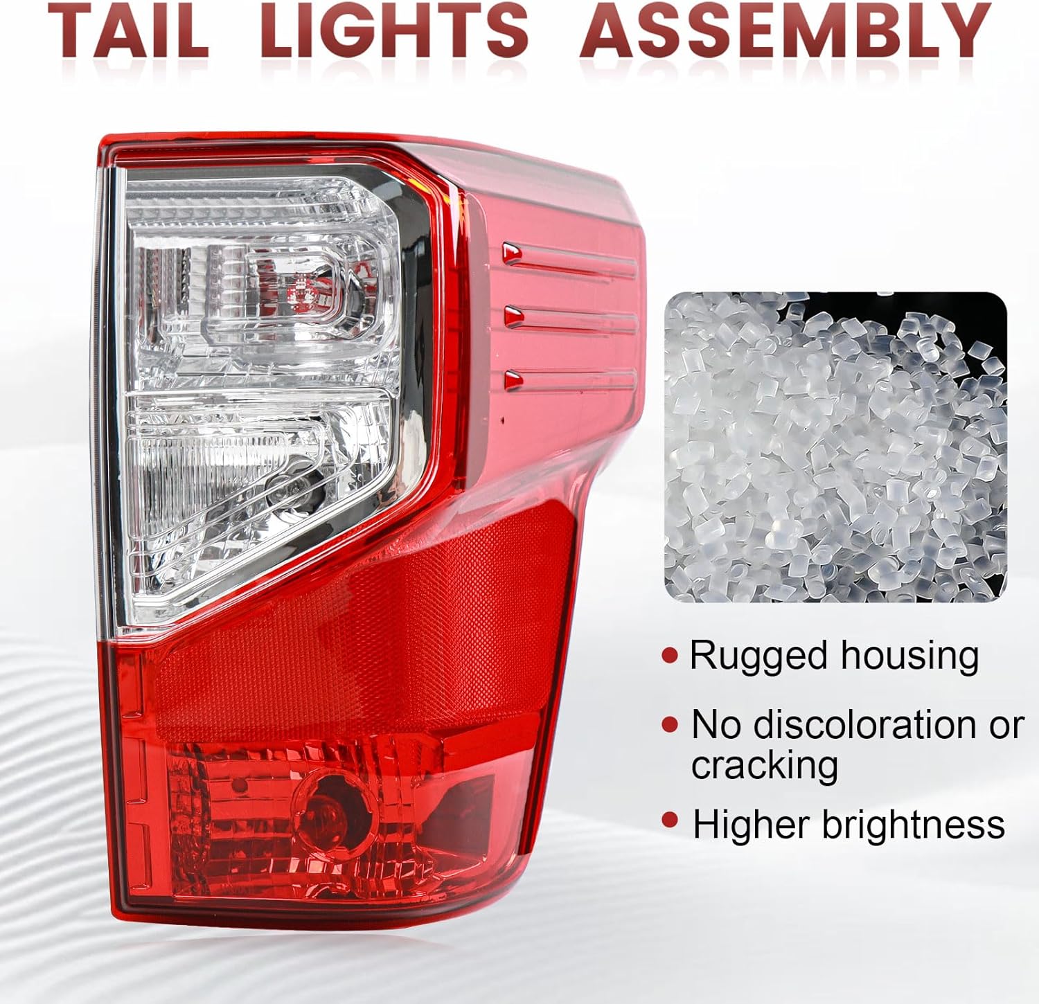 Right Tail lights W/Clear Lens Assembly Compatible with 2016-2023 Nissan Titan OE Style Rear Light Taillights Replacement for NI2801213