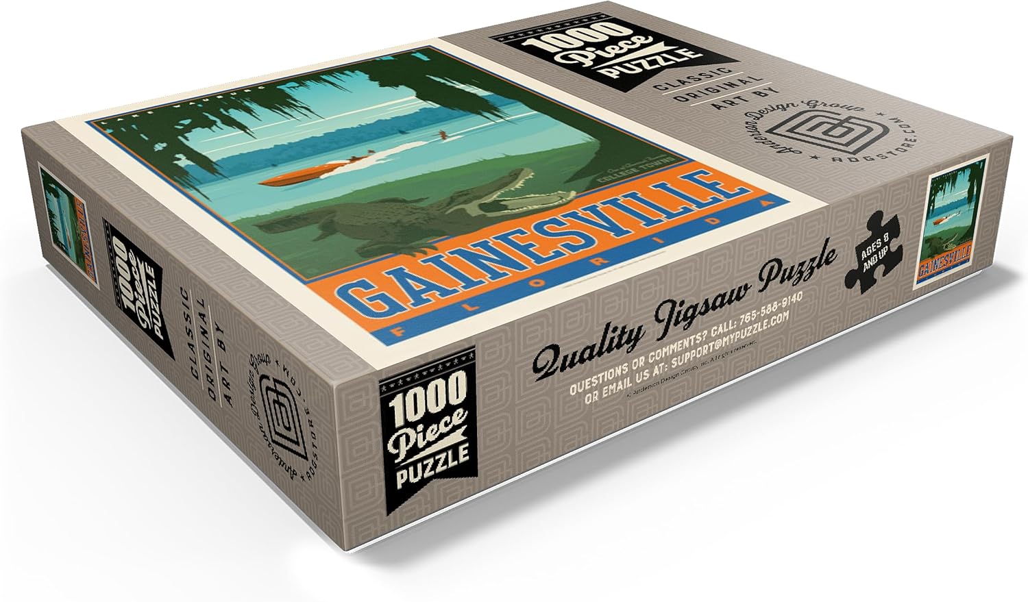 MyPuzzle American College Towns: Gainesville, Florida - Premium 1000 Piece Jigsaw Puzzle for Adults