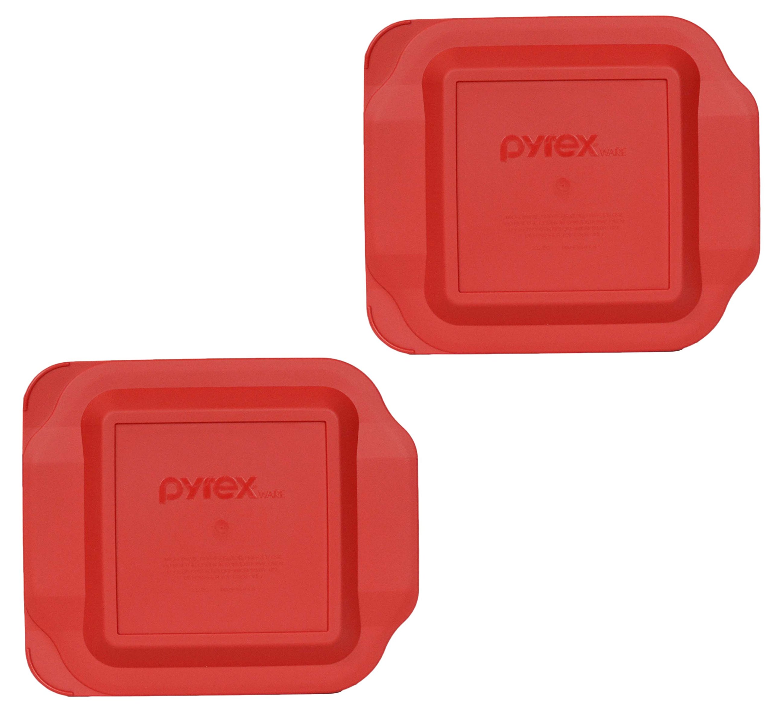 Photo 1 of Pyrex 222-PC 2qt Red Food Storage Replacement Lid (2-Pack) - Made in USA