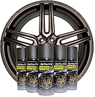 Vista 10 de Kit de Pintura para Llantas HyperDip de DipYourCar.com - Juego de bricolaje con latas de pintura en aerosol para automóviles - Protección removible