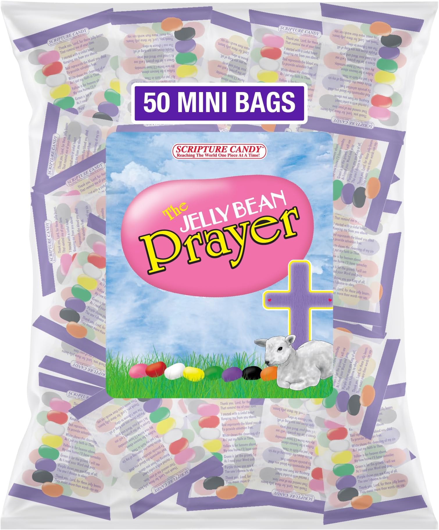 Scripture Candy, The Jelly Bean Prayer Spring Themed Bag, 50 Count