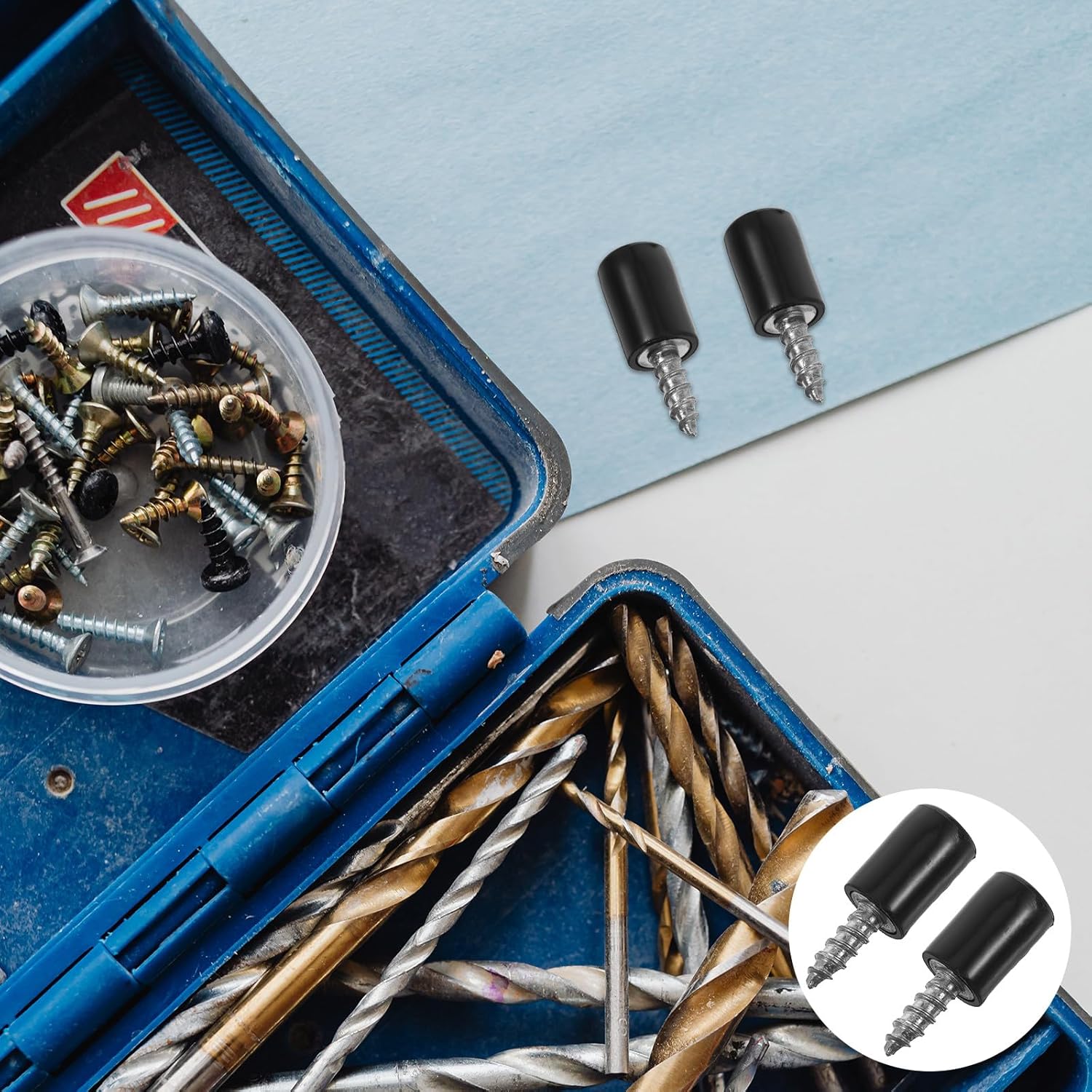 GLEAVI 200pcs Self Tapping Screws Wardrobe Shelf Support Pins with Anti-Slip Sleeve, Black Laminate Closet Shelf Pegs for Kitchen Cabinets and Bookcases