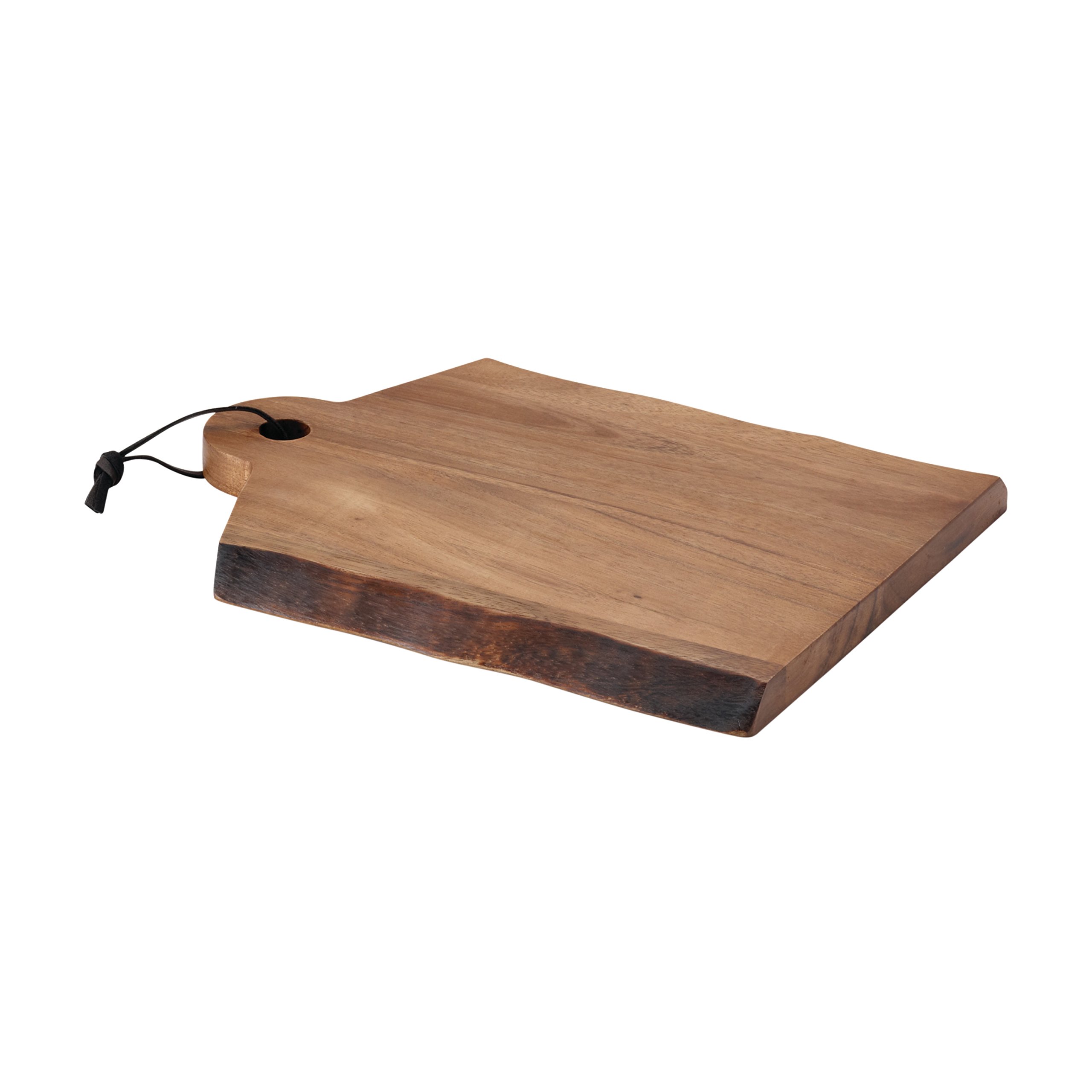 Rachael Ray 50796 Pantryware Wood Cutting Board with Handle/Wood Serving Board with Handle - 14 Inch x 11 Inch, Brown