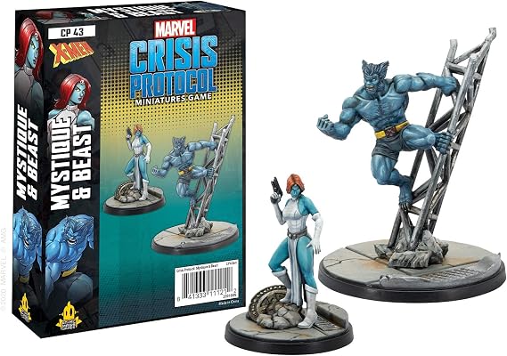 Marvel: Crisis Protocol Mystique and Beast CHARACTER PACK - Shape-Shifting Secrets Unleashed! Tabletop Superhero Game, Ages 14+, 2 Players, 90 Minute Playtime, Made by Atomic Mass Games