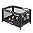 Pamo Babe Portable Crib Baby Playpen with Mattress and Carry Bag Black