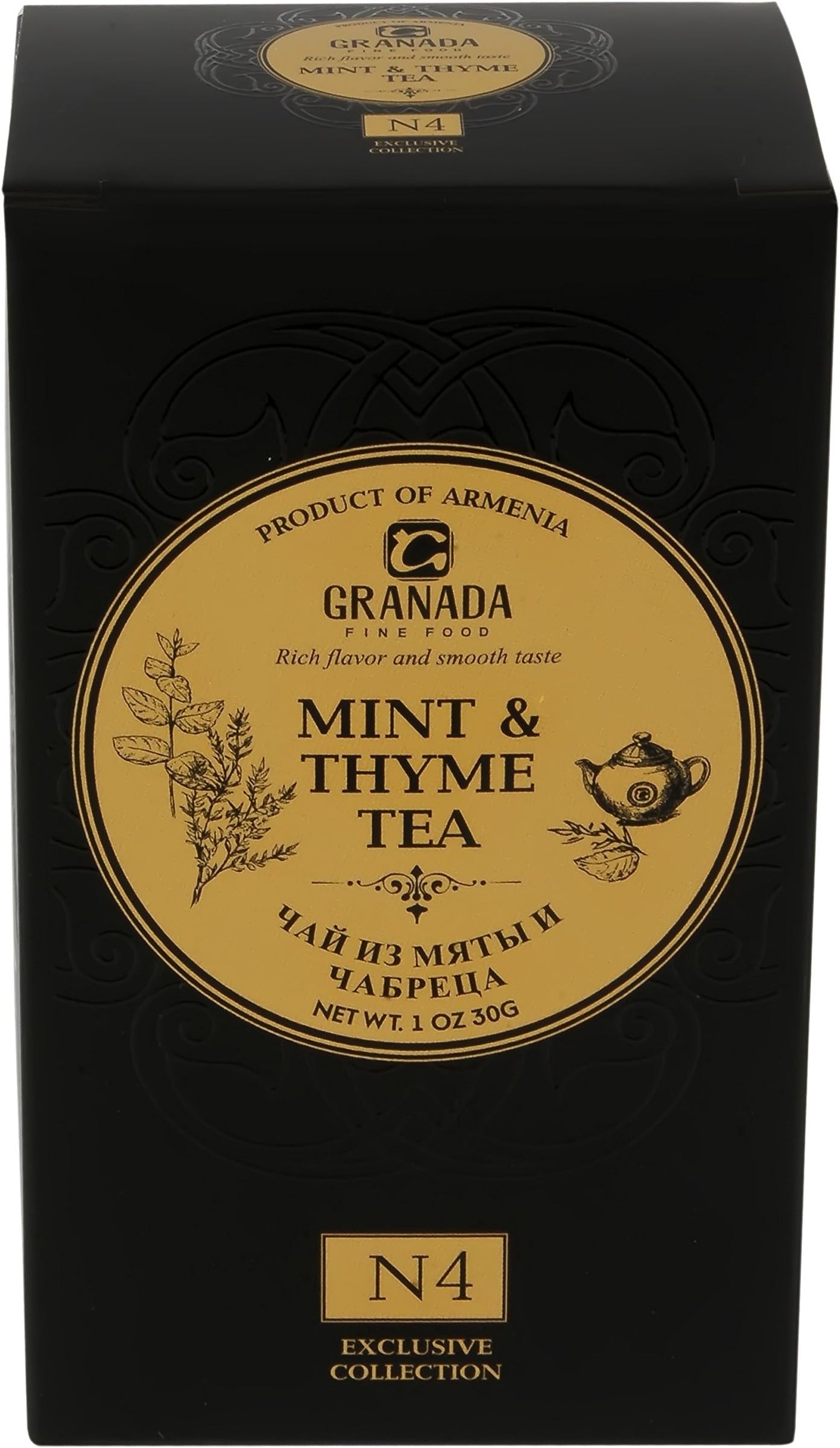 Granada Mint and Thyme Tea, Black Pack
