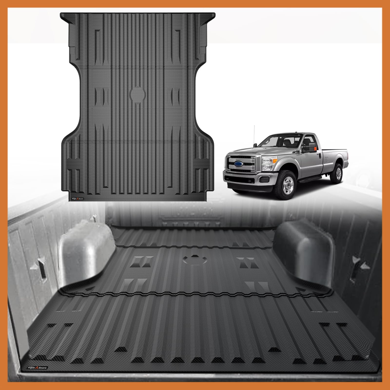 TripleAliners Truck Bed Mat Compatible with 1999-2016 Ford Super Duty