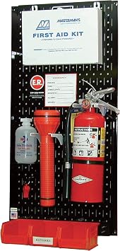Wall Control Industrial Metal Pegboard- Black Three 16inx32in Panels