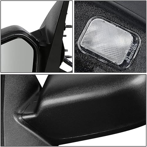 Miniatura 4 de DNA MOTORING OEM-MR-FO1320327 FO1320327 Estilo OE Powered+Heated+Puddle Light DriverEspejo de puerta de vista lateral izquierda Compatible con 06-10