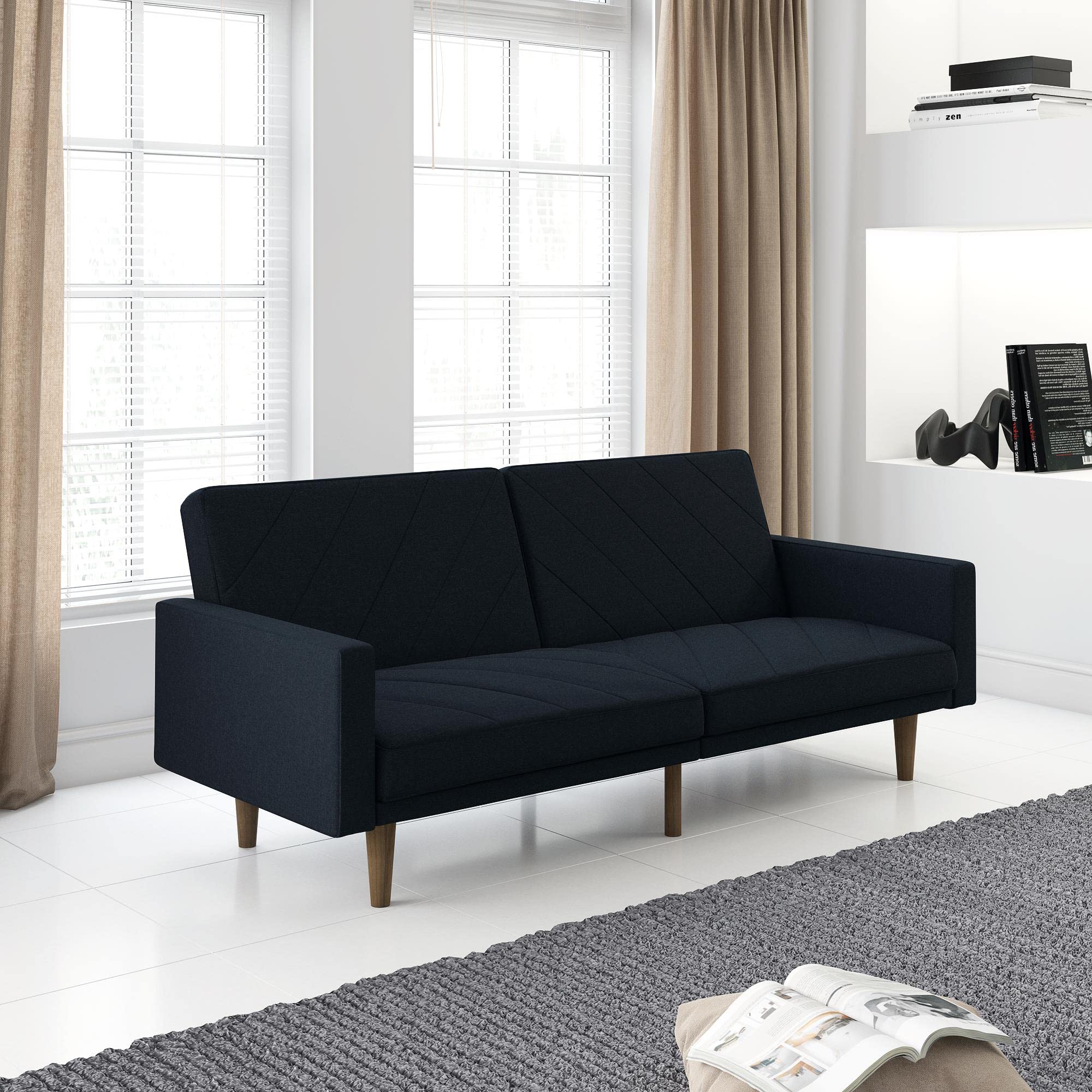 DHP Paxson (Reino Unido) Clic Clac Sofá Cama, Azul Marino