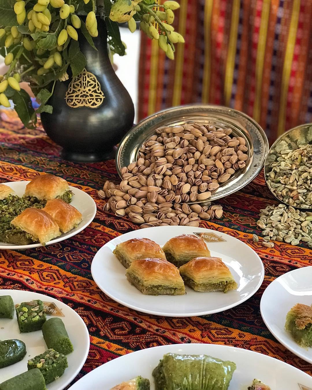 Gaziantep Koçak Baklava à la pistache turque 30 pièces, 1.00 kg (Lot de 1)