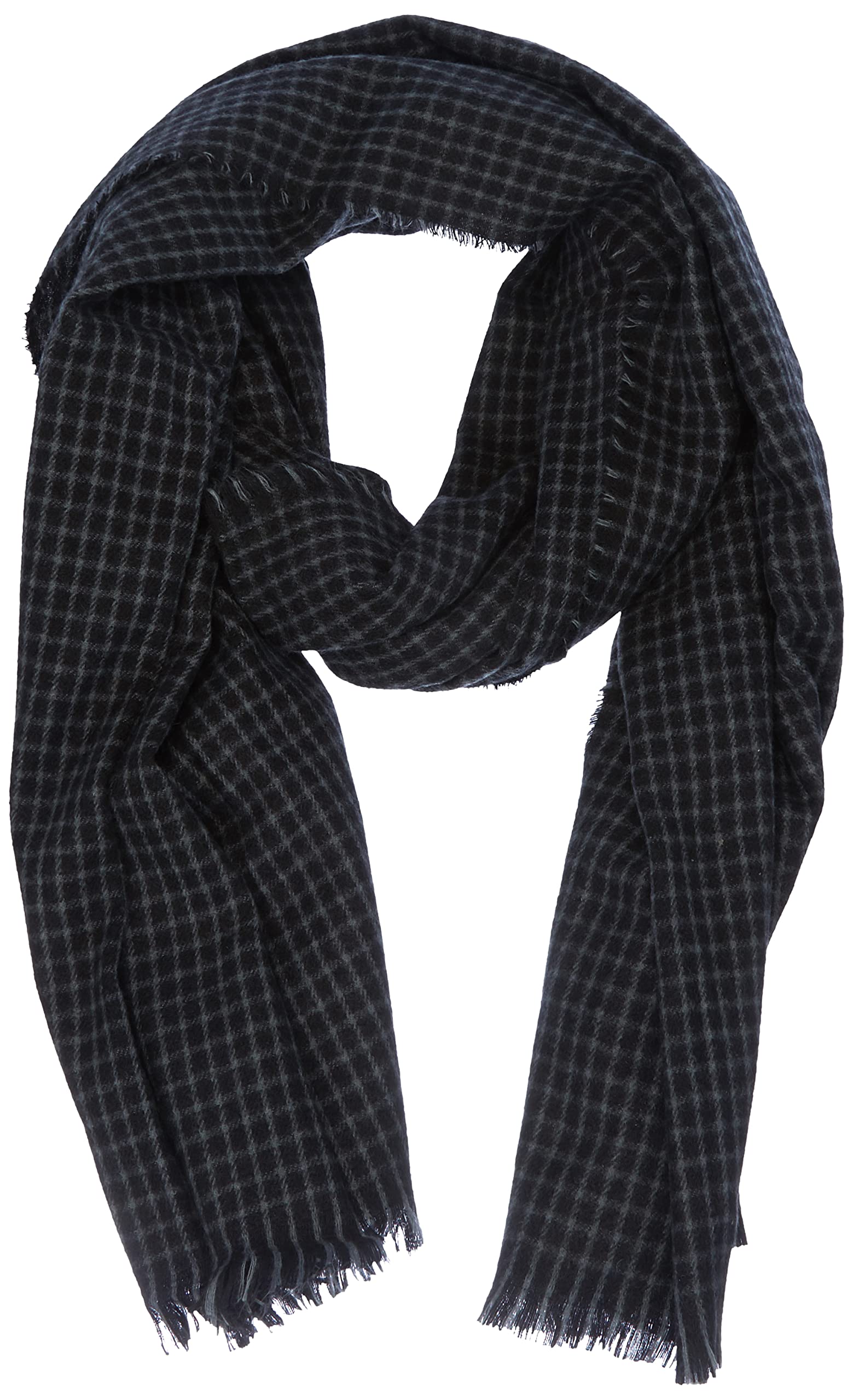 ONLY Women's Onlbianca Life Check Scarf CC Scarf (Pack of 100), Balsam Green/Detail: With Black Check, One size