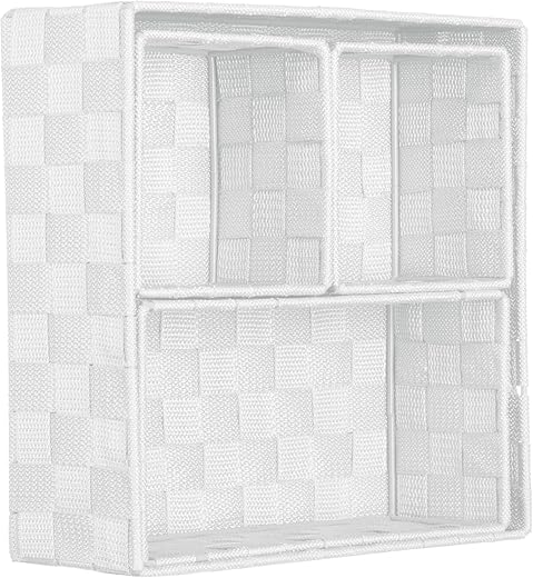 Brandsseller Aufbewahrungsbox Dekobox – Rattan/Flecht Optik – 4er Set (Schwarz)