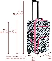 Vista 375 de Rockland, juego de equipaje de dos piezas, Carbón), F102