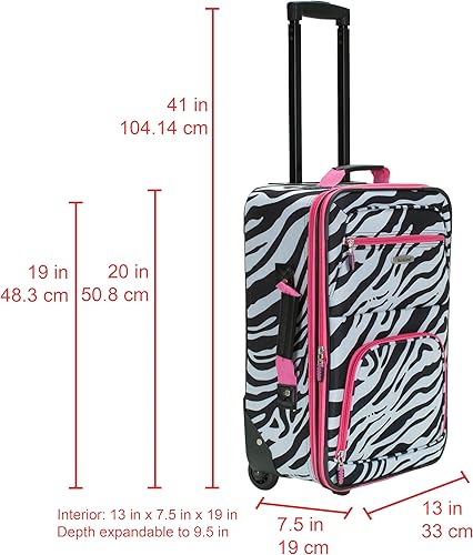 Miniatura 375 de Rockland, juego de equipaje de dos piezas, Carbón), F102