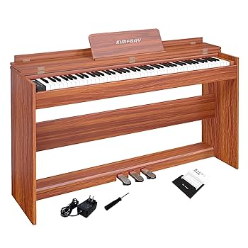 Amazon | KIMFBAY 電子ピアノ 88鍵盤 ハンマーアクション鍵盤