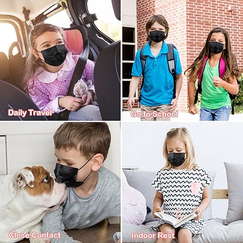 Miniatura 6 de Mascarillas desechables para niños, 100 unidades, mascarillas desechables para niños y niñas