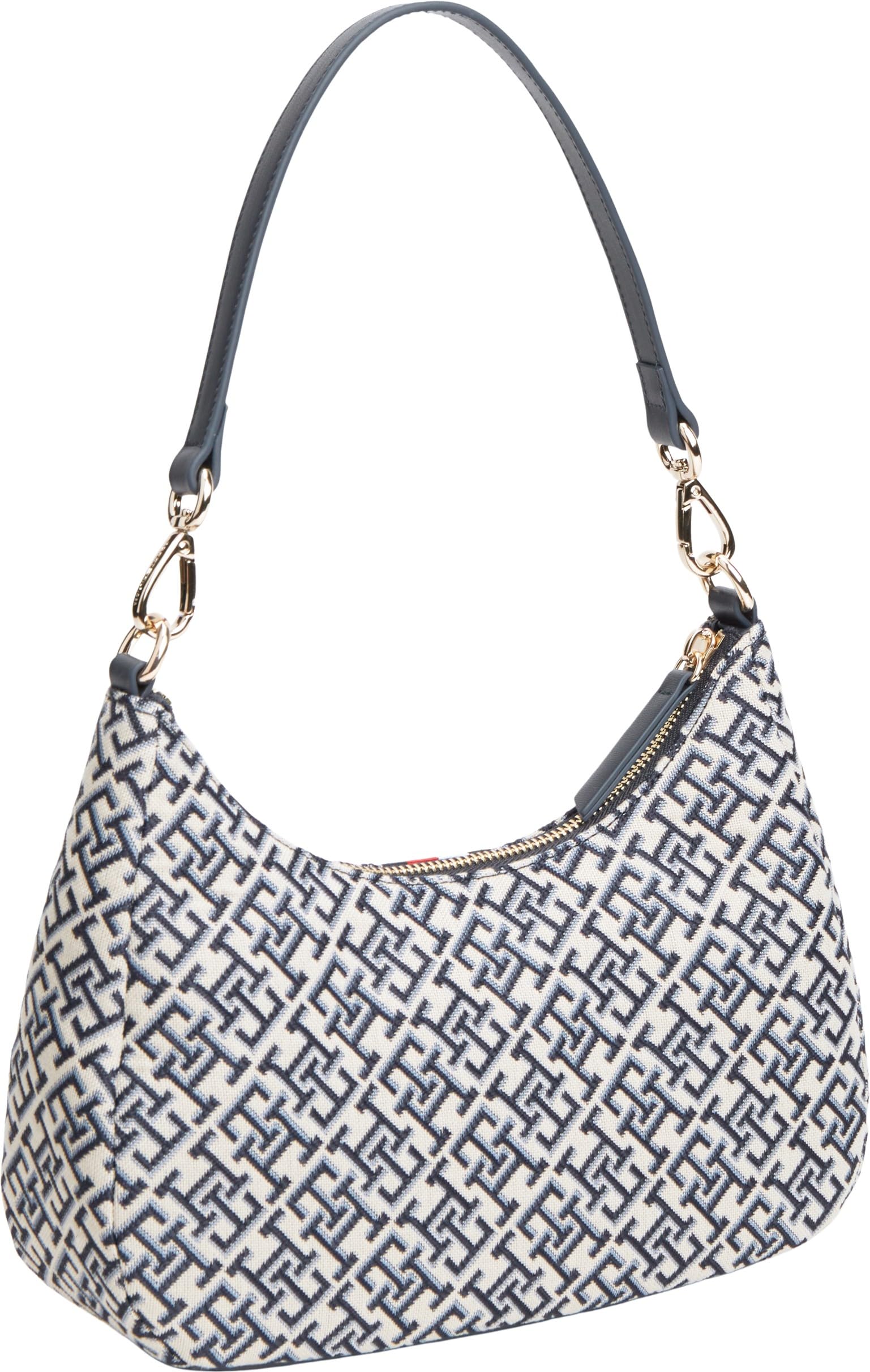 Tommy Hilfiger Bolso de hombro Th Jacquard Ess AW0AW19331 para mujer, color azul, talla única