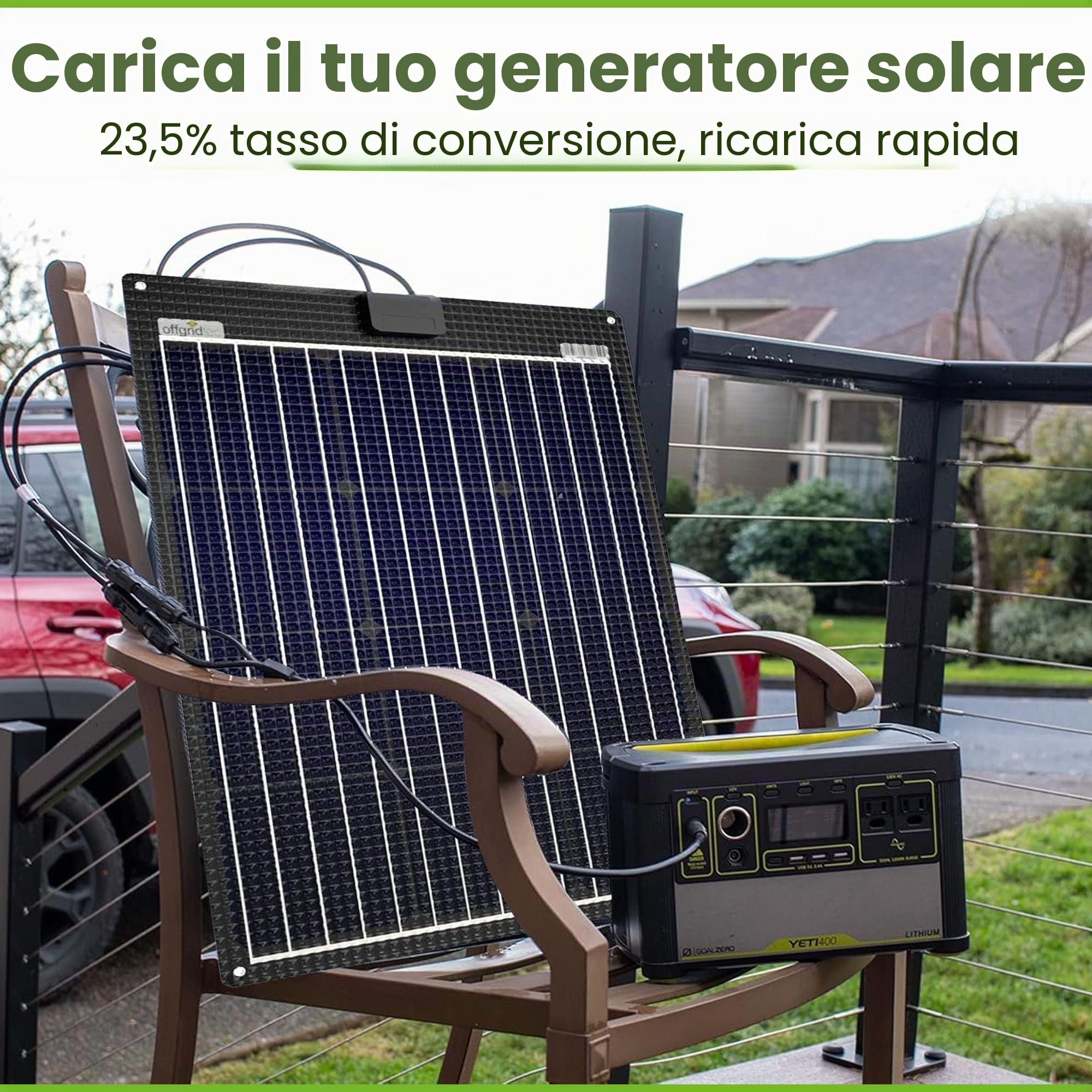 Offgridtec ETFE-AL 60W semi-flessibile 18V pannello solare V2