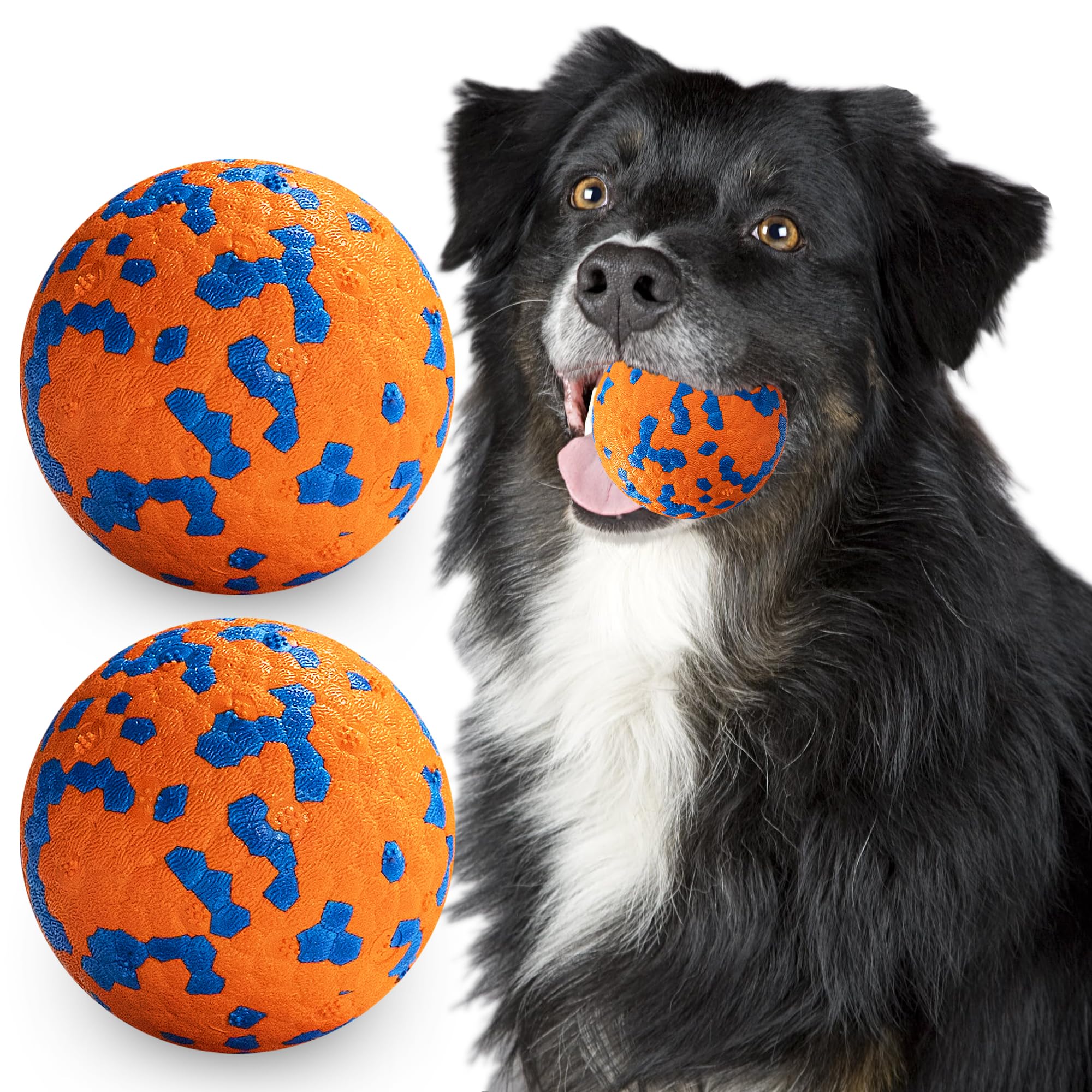 Dog Balls Indestructible Dog Toy Ball for Aggressive Chewers Durable High Elasticity Interactive Ball for Training Dog Catch