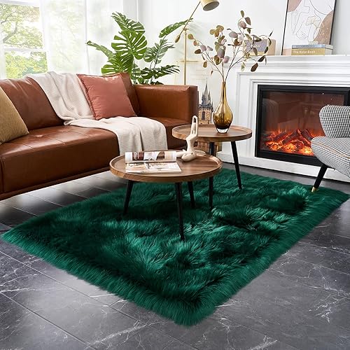 Miniatura 10 de EasyJoy - Alfombra de piel sintética ultra suave y esponjosa para silla, suelo, sala y dormitorio