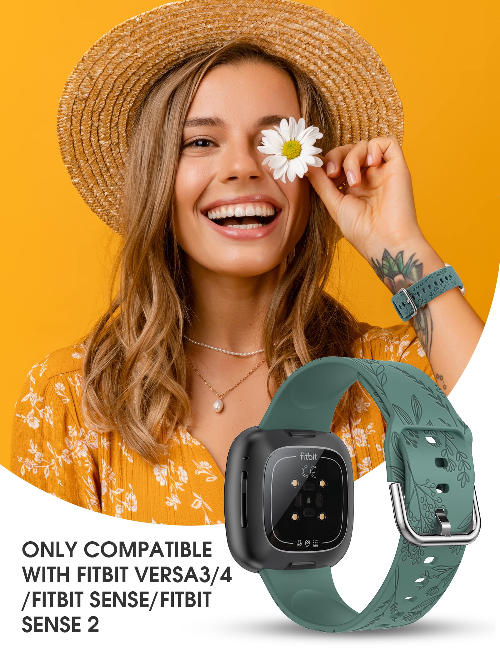Amazon.co.jp: Fitbit Versa3/4 バンド Fitbit sense2 バンド Fitbit 