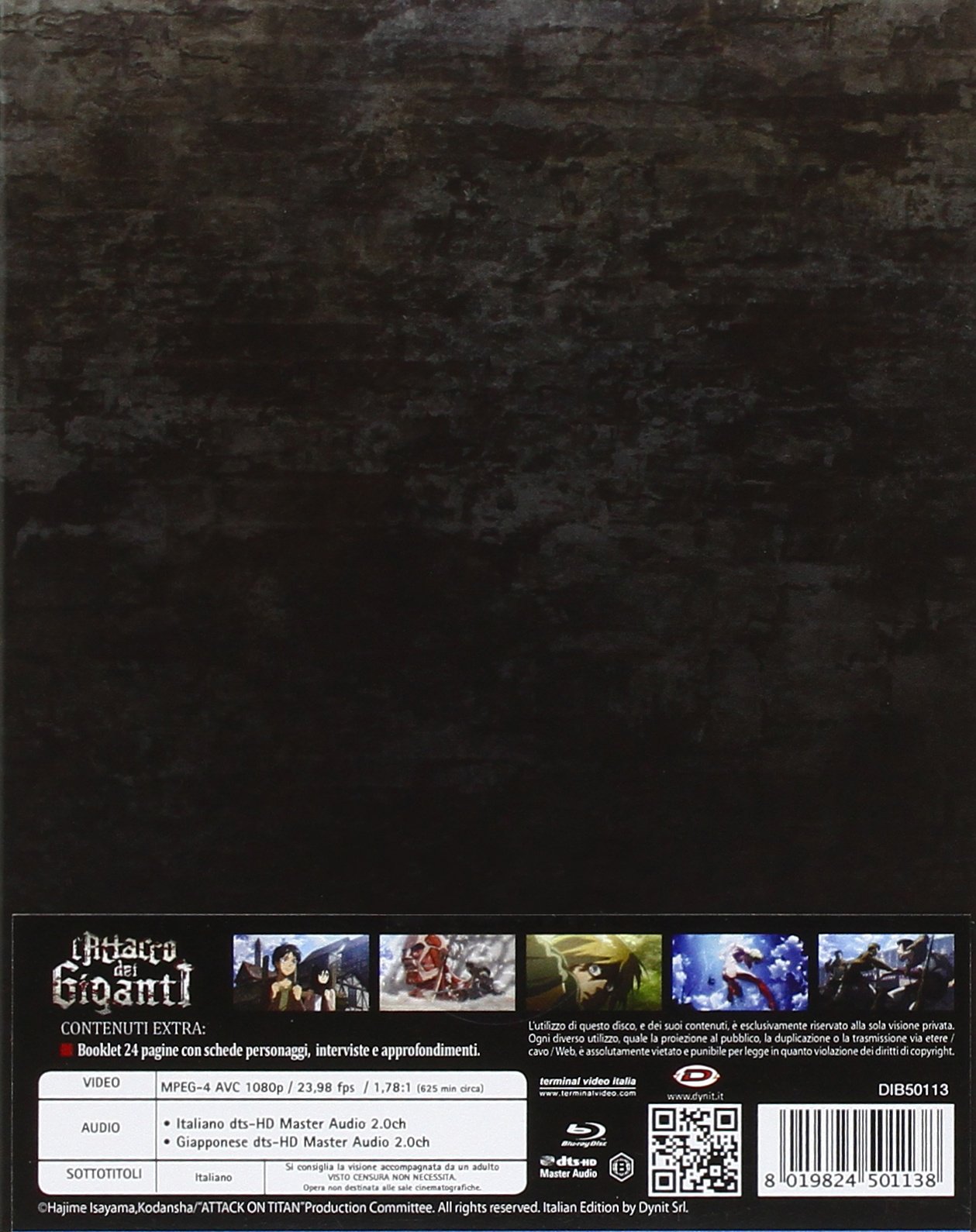 L'Attacco Dei Giganti The Complete Series (Box 4 Br)
