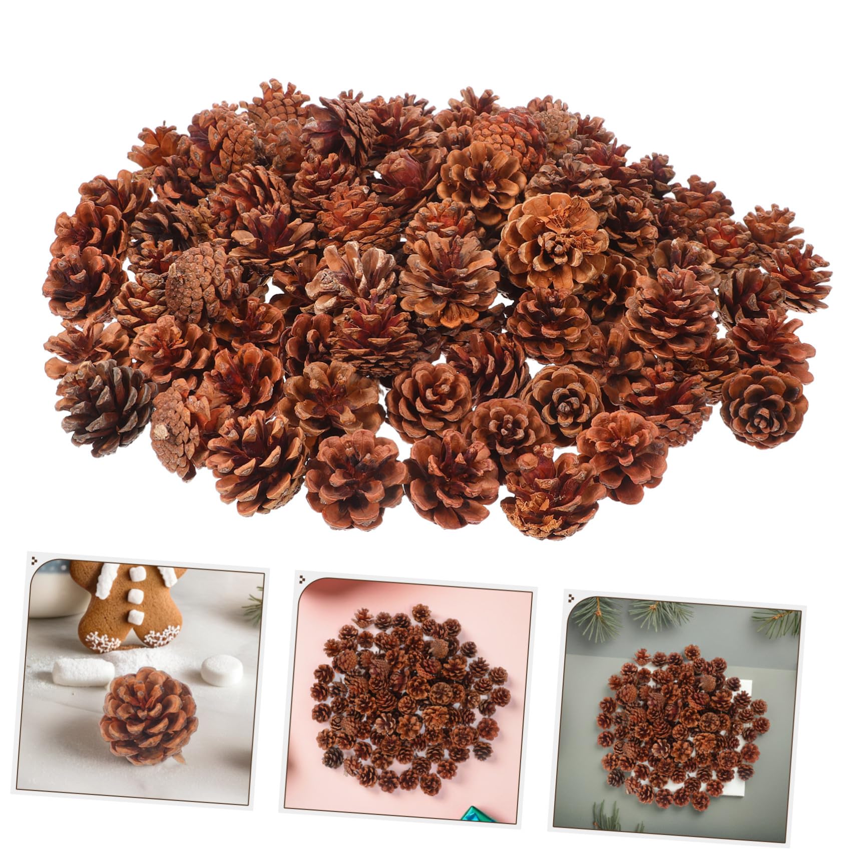 IMIKEYA 130stücke Mini-tannenzapfen Kleine Tannenzapfen für Herbst-DIY-bastelarbeiten Thanksgiving-vasenfüller Winter-weihnachtsdeko Hochzeits-Dekorationen
