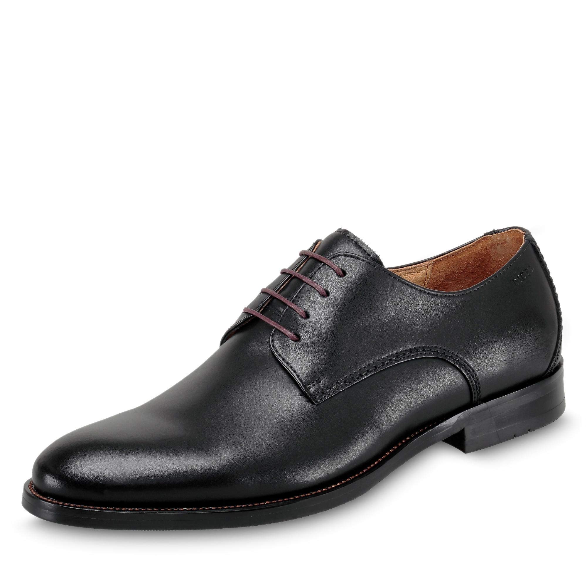 DIGEL Sebastian Herren Business Schuhe | Glattleder Derby mit klassischer Schnürung für die Büroarbeit, Hochzeit, Events | Größe 41 EU