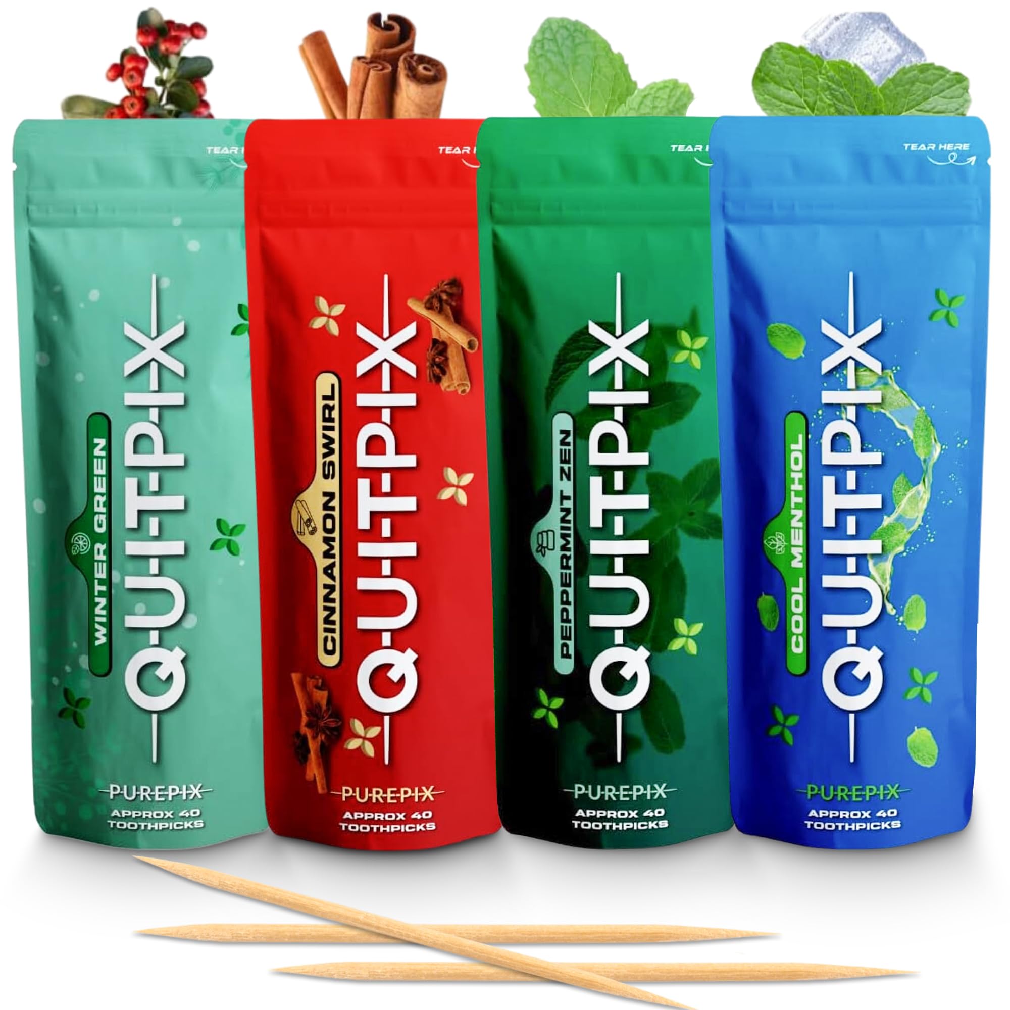 QuitPix Quit Smoking Toothpicks