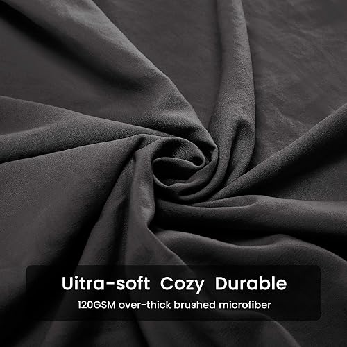 Miniatura 5 de Sleep Zone Juego de funda de edredón para cama, control de la temperatura, 120 gsm, cierre ultra suave, con ataduras en las esquinas 3 unidades