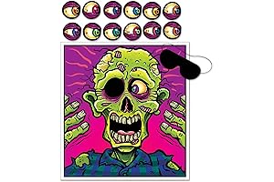 Beistle Pin the Eyeball on the Zombie Halloween Game