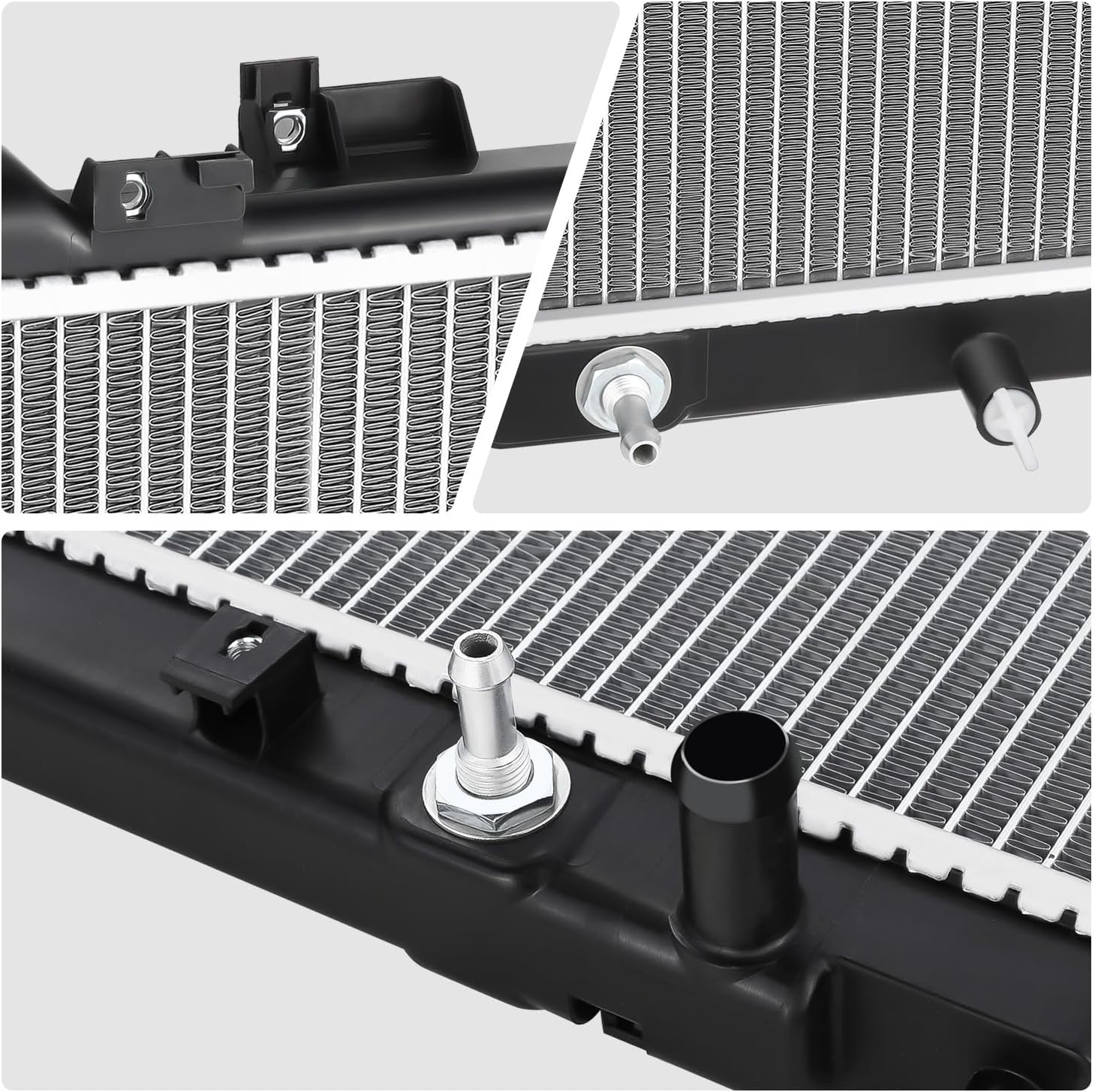 DNA MOTORING OE Style 1-Row Aluminum Cooling Radiator Compatible with Mazda 6 2011-2013, 3.7L Engine, OEM-RA-13390, CA3815200A