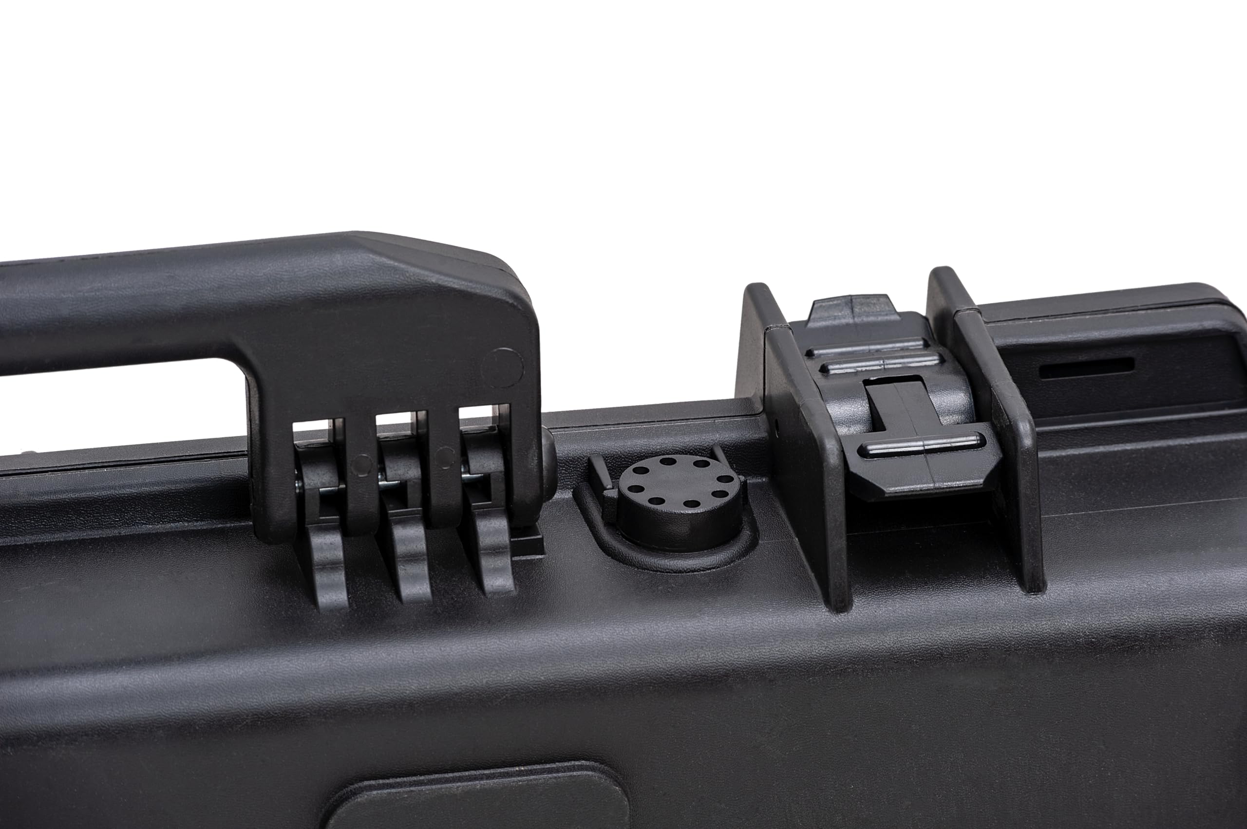 MEIJIA Lang - Professioneller IP67 Wasserdichter Hartschalen-Gewehrkoffer mit Herausnehmbare Pick-and-Pluck-Schaumstoffeinlage,Schwarz
