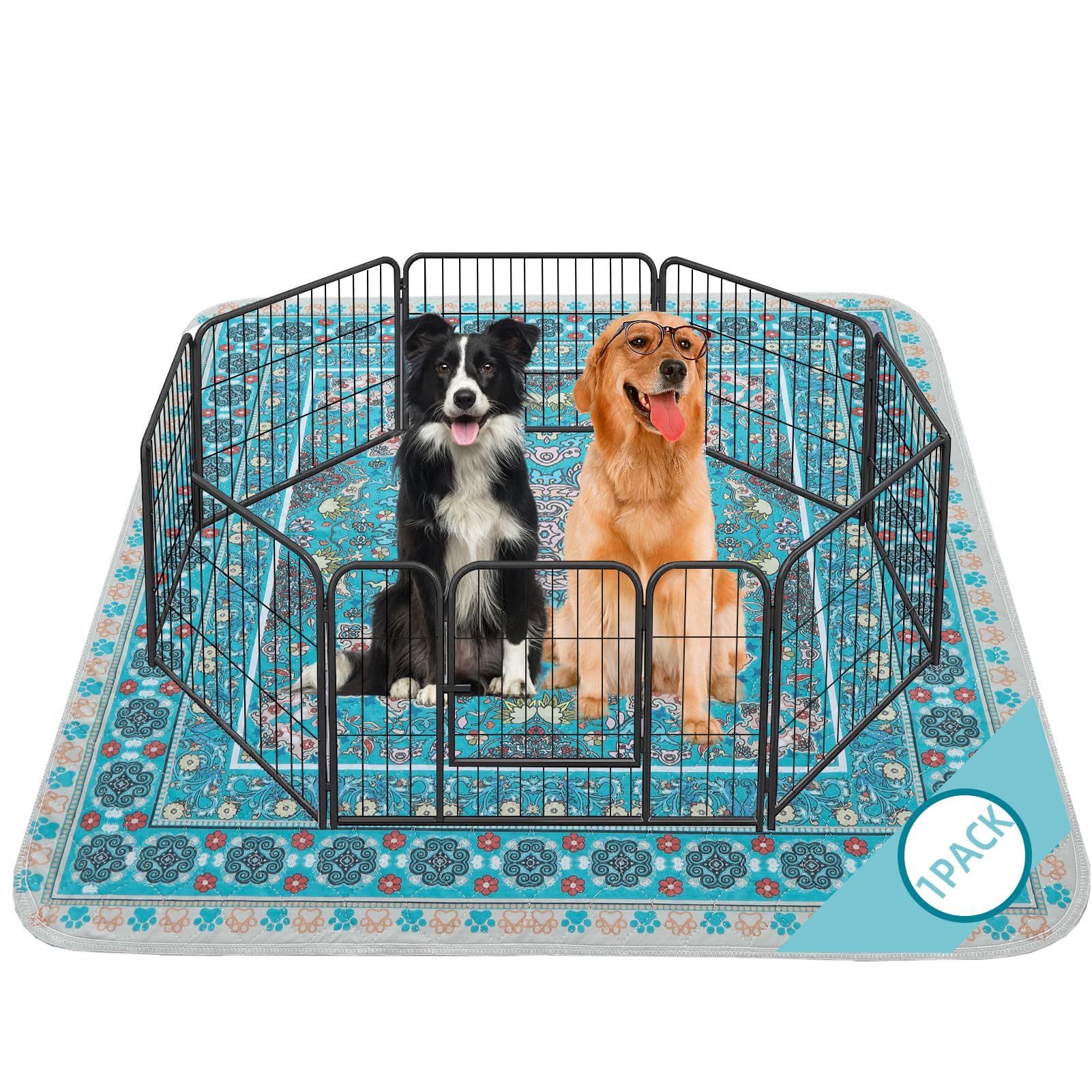 Homimp Washable Pee Pads for Dogs, Extra Large Reusable Puppy Pads Waterproof, Absorbent and Leakproof Dog Pee Pads, Non Slip Puppy Training Pads, Pet