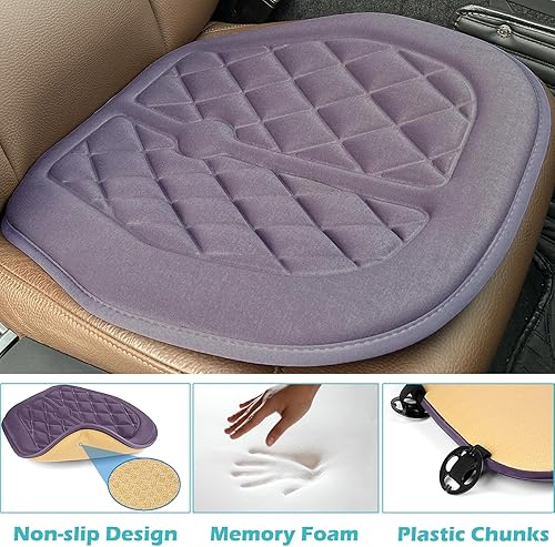 Miniatura 10 de Big Ant Car Seat Cushion, Comfort Memory Foam Driver Seat Cushion Improve Driving View, Sciatica and Lower Back Pain Relief, Thick Seat Cushions for