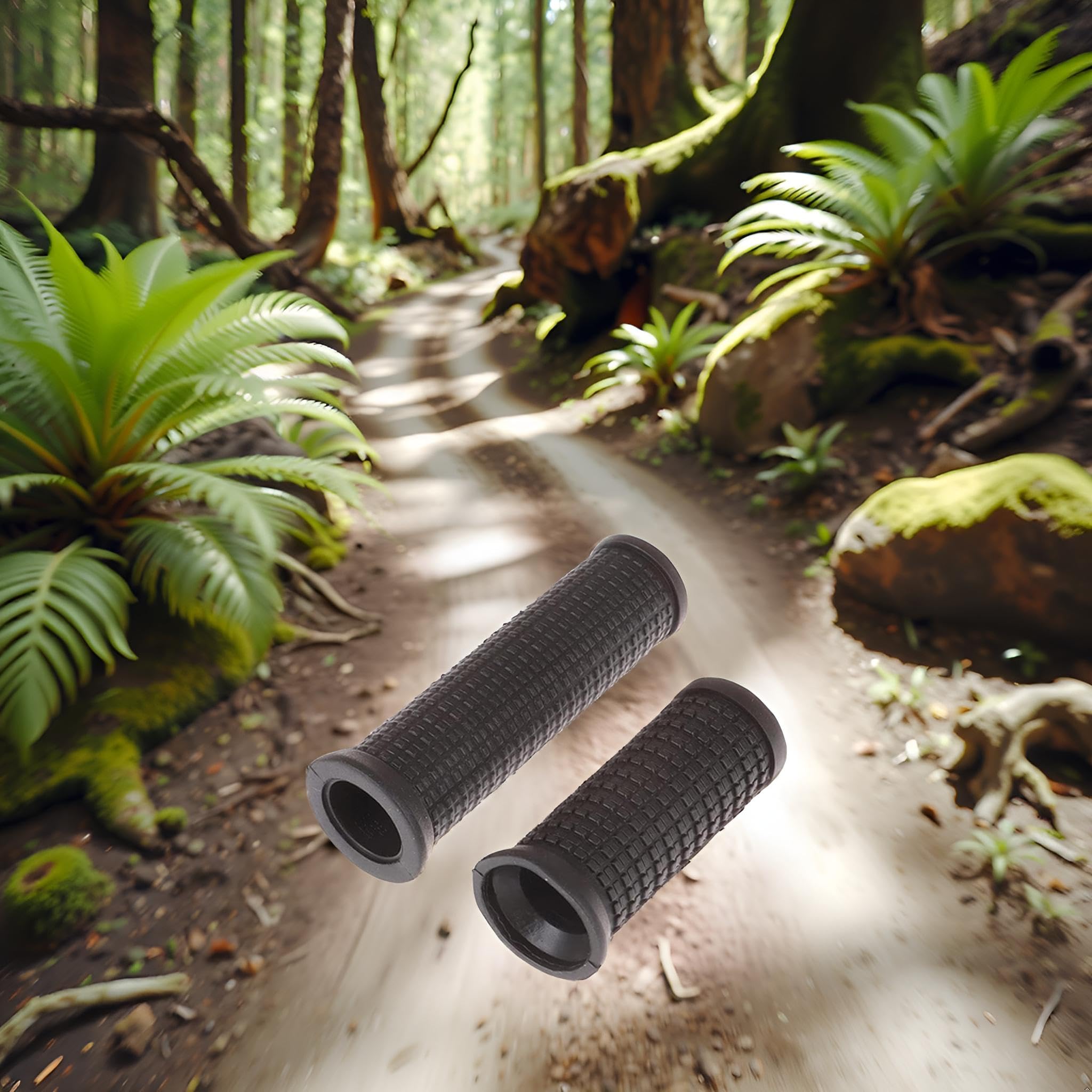 2 manopole nere per manubrio di bici lunghe/corte, per cambio Twising, antiurto e antiscivolo, per mountain bike, in morbida gomma TPR antiscivolo, per manubrio (lungo e corto)