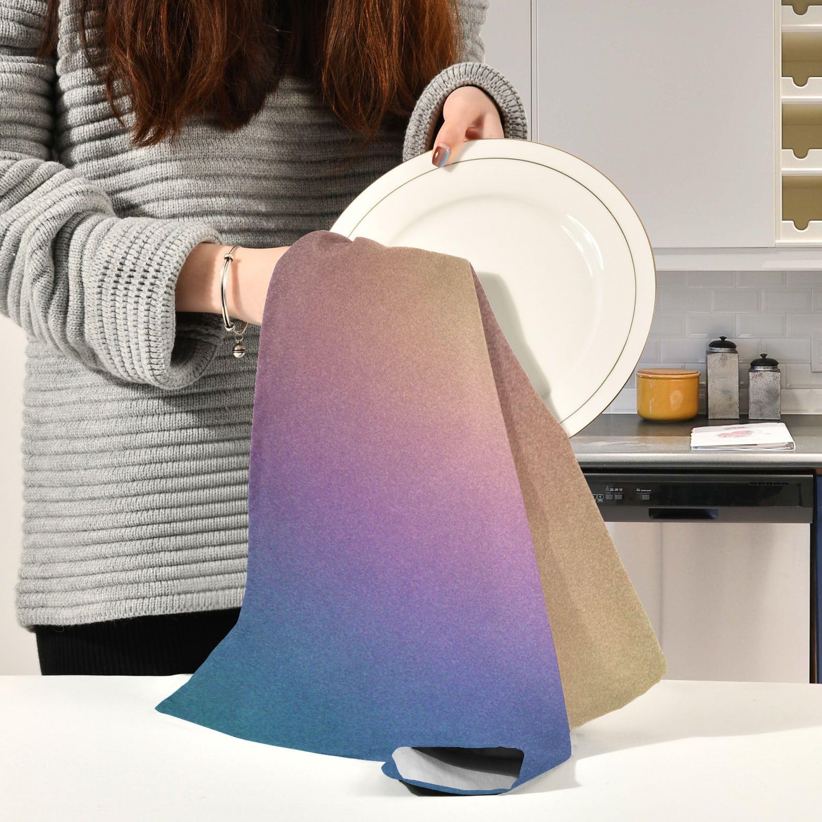 GEOMETRY Wiederverwendbare Barhandtücher - Saugstarke Mikrofaser Für Gläser & Küche