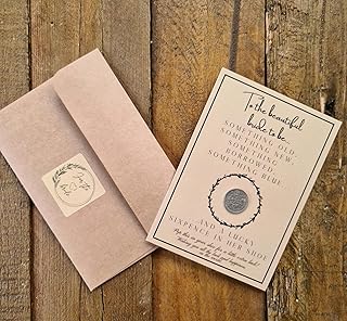 Lucky Sixpence For Bride - Wedding Day - Bride Gift For Wedding -Sixpence In SHOE- Traditional Wedding Gift Poem