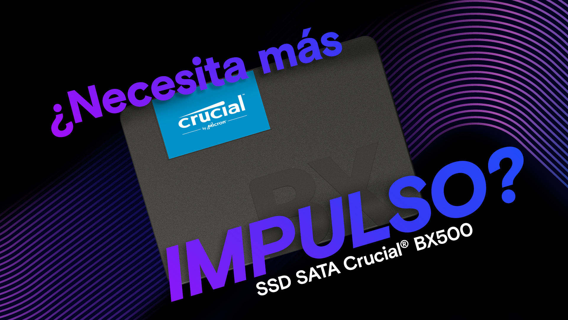 Crucial BX500 SATA SSD 1TB, 2,5 Interne SSD (Solid State Drive), Tot 540MB/ s, Compatibel met Laptop en Desktop (PC), 3D NAND, Dynamische Schrijfversnelling - CT1000BX500SSD101