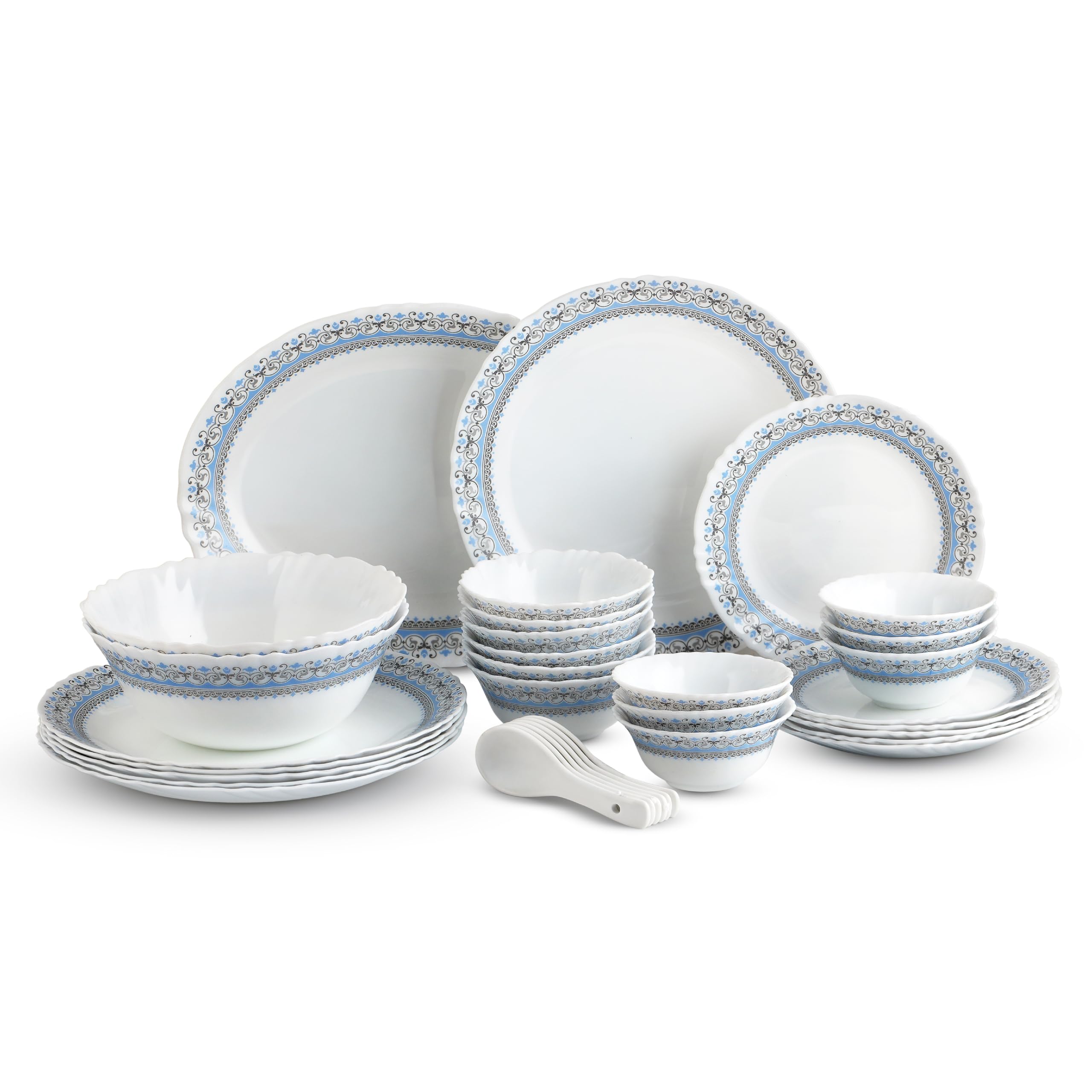CELLO Aurum Imperial Plus Opalware Dinner Set (33 Pcs) at ₹1799 – Amazon