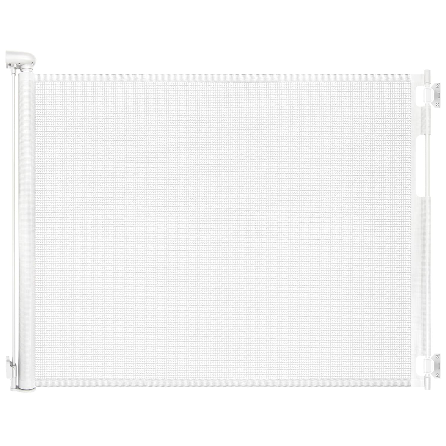 Retractable Baby Gates for Doorways, Mesh Dog Gate for Stairs, Pet Gate Indoor, Extends to 55" Wide 33" Tall, Safety Toddlers Gates for Hallways,